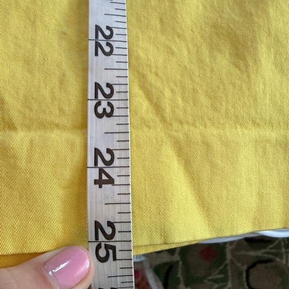 🌼 New York & Company pinup retro Mad Men yellow pencil skirt w/ bow large - Picture 9 of 9